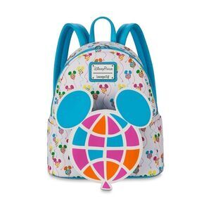 Loungefly X Disney Mickey Mouse Balloon 50th Anniversary Mini Backpack NWT